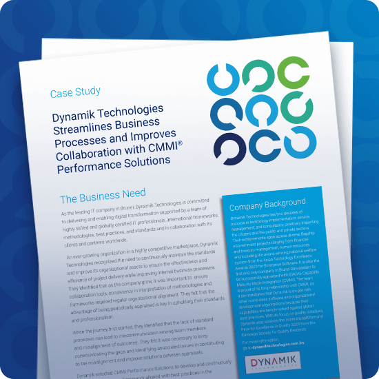 Dynamik Technologies Streamlines Business Processes and Improves Collaboration with CMMI