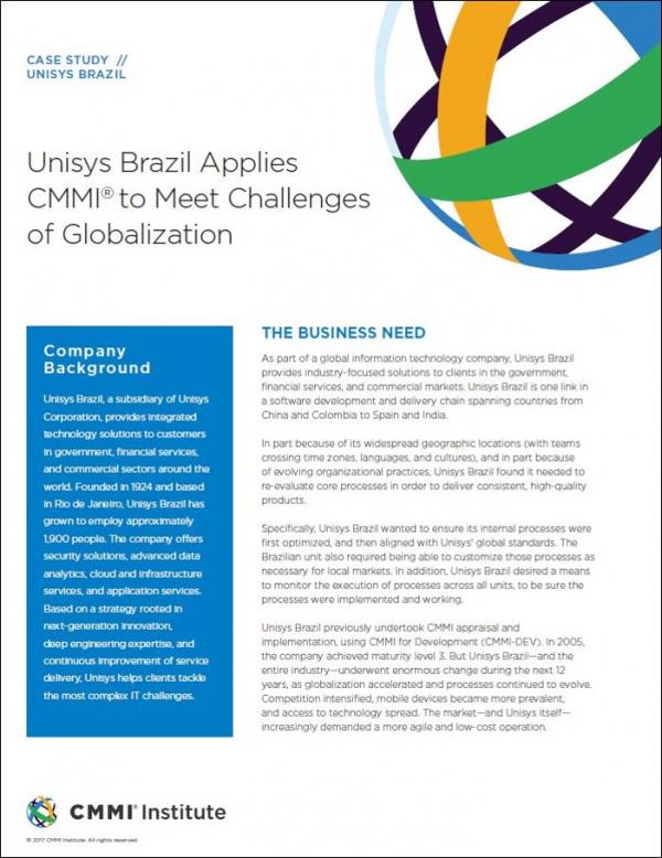 Unisys Brazil Applies CMMI to Meet Challenges of Globalization