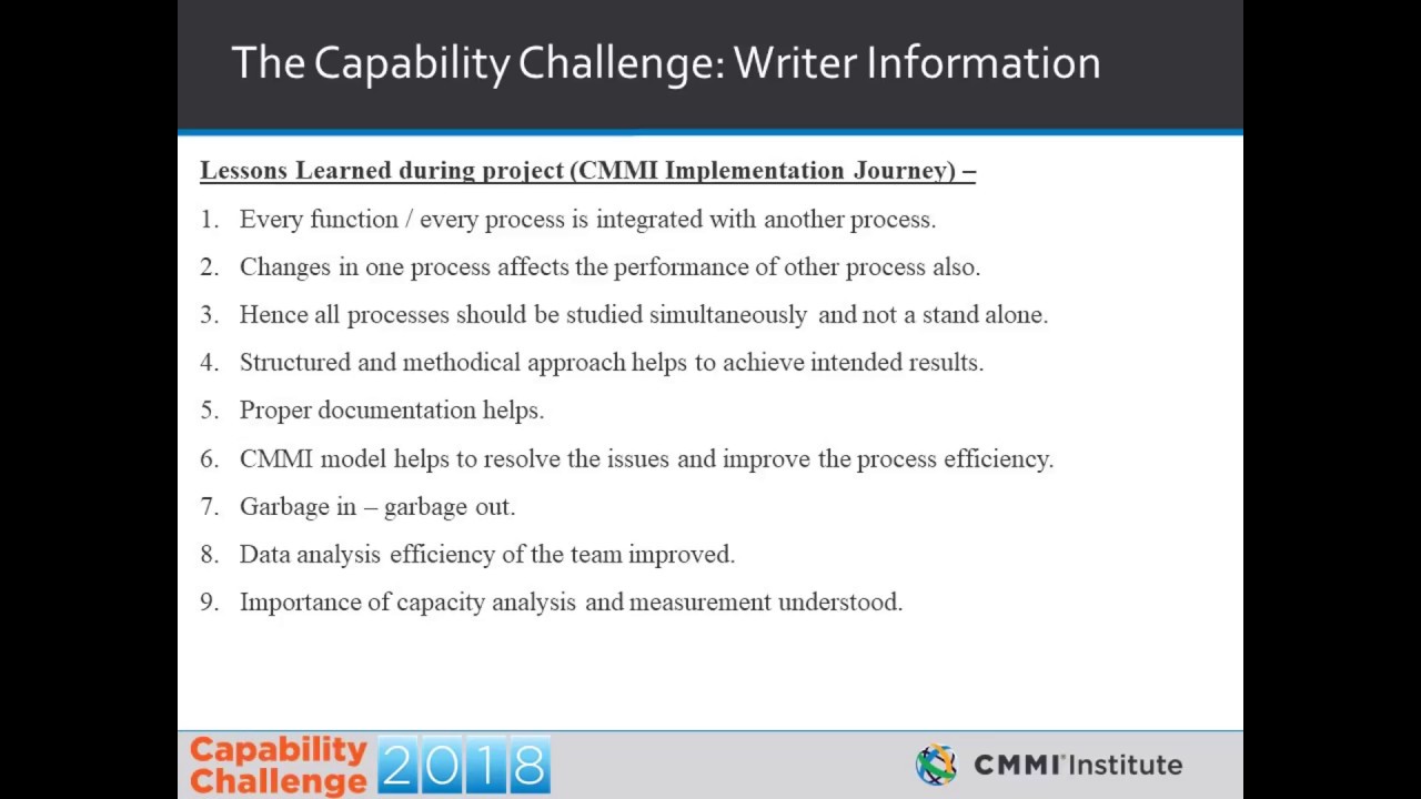 CMMI Implementation Journey